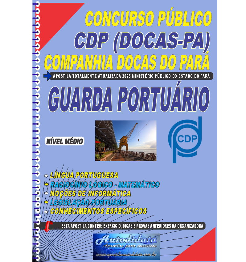 Apostila concurso CDP Docas Pará 2025 Guarda Portuário