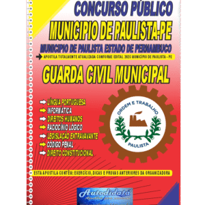 Apostila impressa concurso Paulista PE 2025 Guarda Municipal