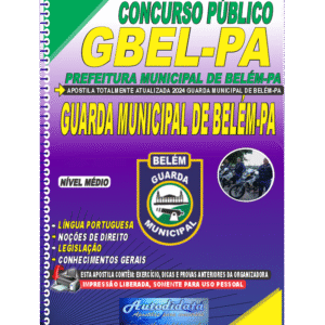Apostila impressa concurso Guarda Municipal Belém 2025