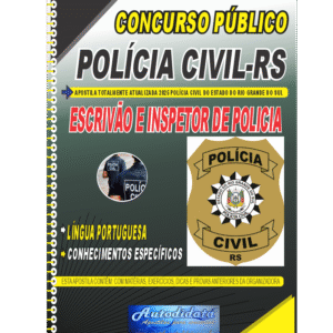 Apostila impressa concurso PC-RS 2025 Escrivão e Investigador