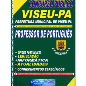 Apostila impressa concurso VISEU-PA 2025 Professor de Português