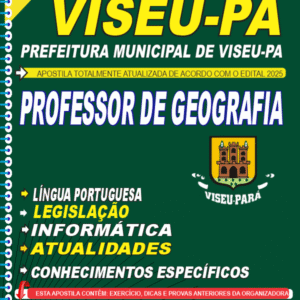 Apostila concurso VISEU-PA 2025 Professor de Geografia